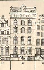 Herengracht 48 tekening Caspar Philips