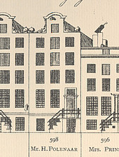 Herengracht 560, tekening Caspar Philips