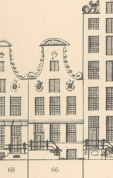 Keizersgracht 66, Tekening Caspar Philips