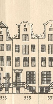 Keizersgracht 535, Tekening Caspar Philips