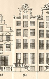 Keizersgracht 306 Tekening Caspar Philips