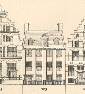 Herengracht 205, Tekening Caspar Philips