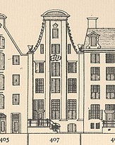 Keizersgracht 407, Tekening uit het grachtenboek