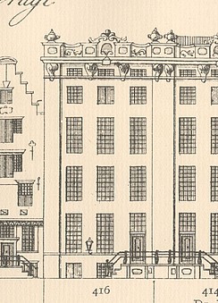 Keizersgracht 416, Tekening Caspar Philips