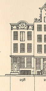 Herengracht 298 tekening Caspar Philips