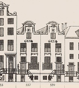 Herengracht 559, Tekening Caspar Philips