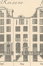 Keizersgracht 694 Tekening Caspar Philips