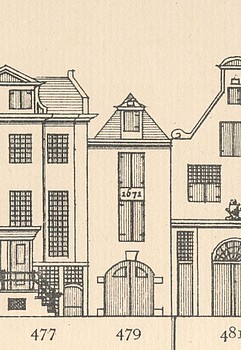 Keizersgracht 479 ,Tekening Caspar Philips