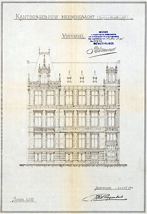 Herengracht 255a 1894 voorgevel PA