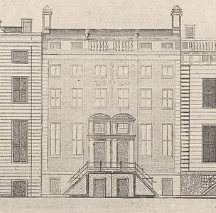 Herengracht 4, tekening Cornelis Danckerts