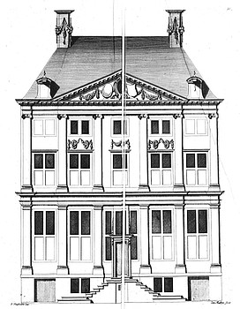 Herengracht 386, tekening Philips Vingboons