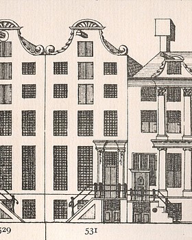 Herengracht 5, Tekening Caspar Philips