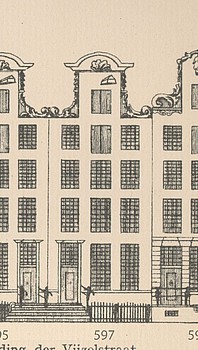 Keizersgracht 597, Tekening Caspar Philips