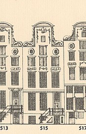 Herengracht 515, Tekening Caspar Philips