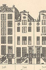 Keizersgracht 744 Tekening Caspar Philips