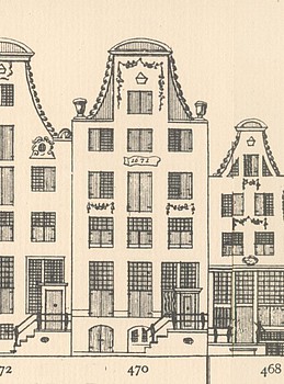 Keizersgracht 470,Tekening Caspar Philips