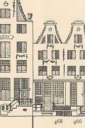 Keizersgracht 468,Tekening Caspar Philips