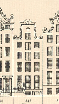 Keizersgracht 242 Tekening Caspar Philips