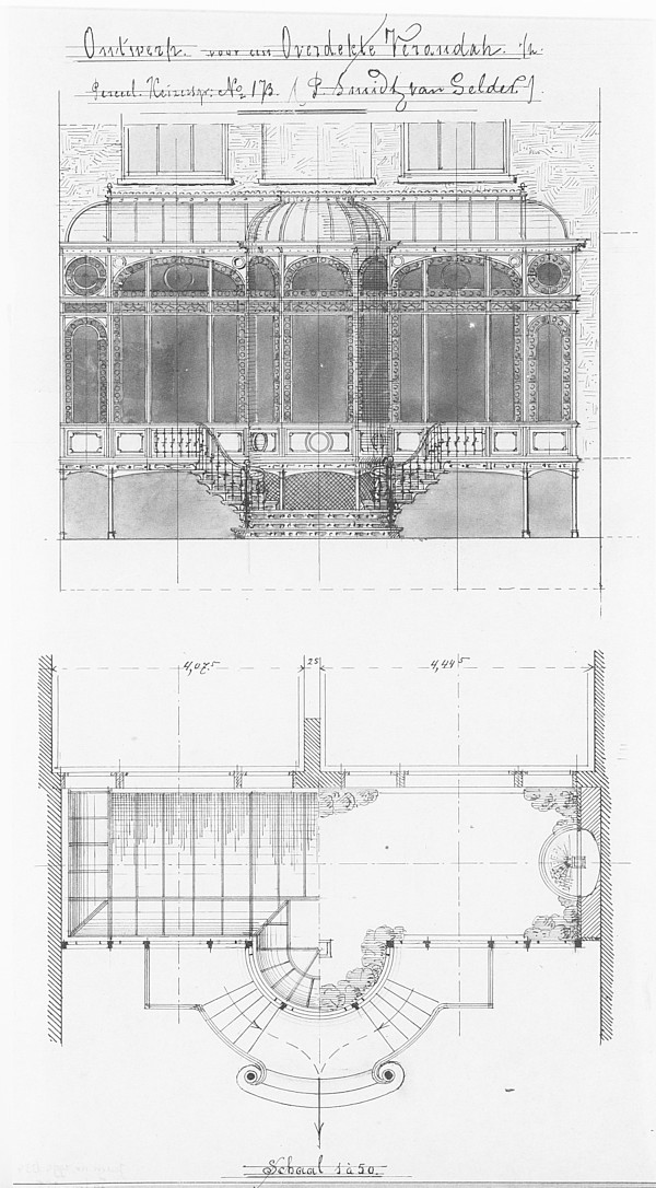 Keizersgracht 173 tek tuinhuis Salm 1888 1 SAA