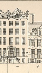 Herengracht 60 tekening Caspar Philips