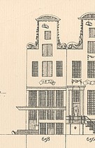 Keizersgracht 658 Tekening Philips Caspar