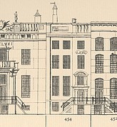 Herengracht 454, tekening Caspar Philips