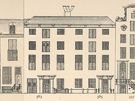 Keizersgracht 583-585, Tekening Caspar Philips