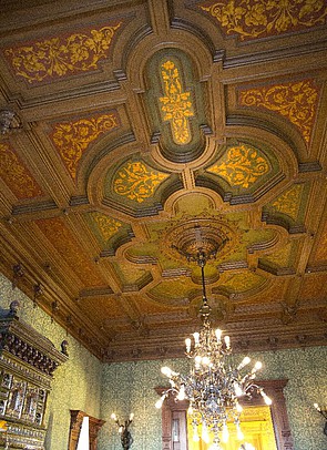 Plafond van de vergaderzaal