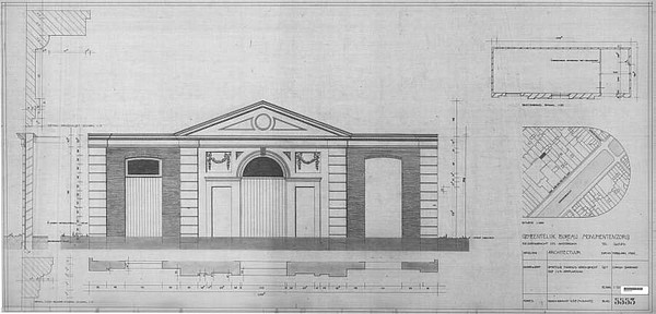 Herengracht 258 Tuinhuis 1986 bouwtekening SAA