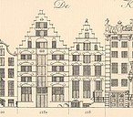 Keizersgracht 218 en 218a, Tekening Caspar Philips