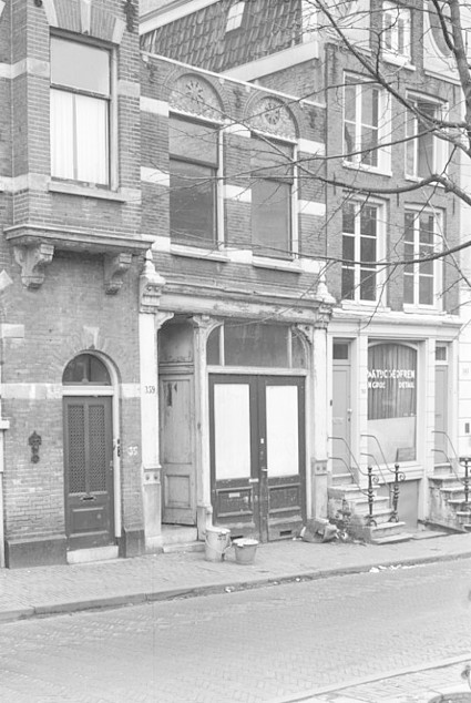 Keizersgracht 359 - 361 ondergevel voor de afbraak rond 1968