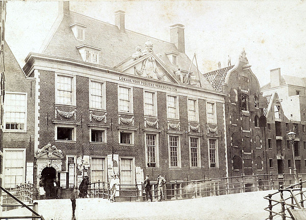 Grimburgwal Heerenlogement voorzijde 1874