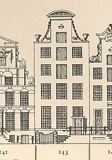 Keizersgracht 143, Tekening Philips Caspar