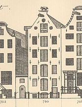 Keizersgracht 710 Tekening Caspar Philips