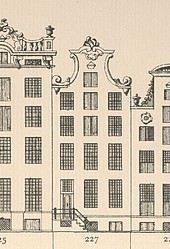 Keizersgracht 227 Tekening Caspar Philips