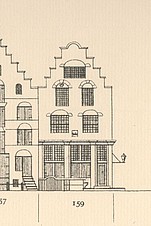 Keizersgracht 157, Tekening Philips Caspar