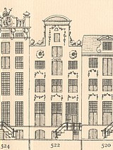 Keizersgracht 522 Tekening Caspar Philips