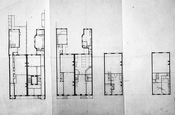 Keizersgracht 681 - 683 tek oude situatie 1918 SAA