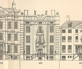 Herengracht 495, Tekening Caspar Philips