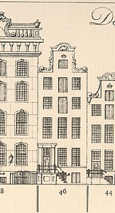 Herengracht 46 tekening Caspar Philips