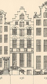 Keizersgracht 236 Tekening Caspar Philips