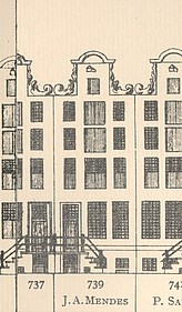 Keizersgracht 739, Tekening Caspar Philips