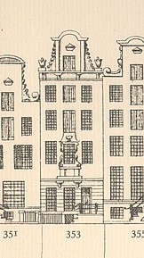 Keizersgracht 353, Tekening Caspar Philips