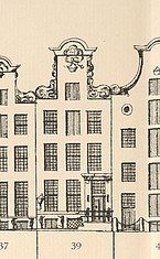 Keizersgracht 39, tekening Caspar Philips