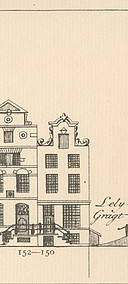 Herengracht 150 tekening Caspar Philips