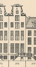 Keizersgracht 505, Tekening Caspar Philips