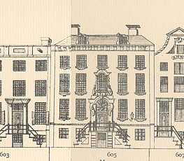 Herengracht 605, Tekening Caspar Philips