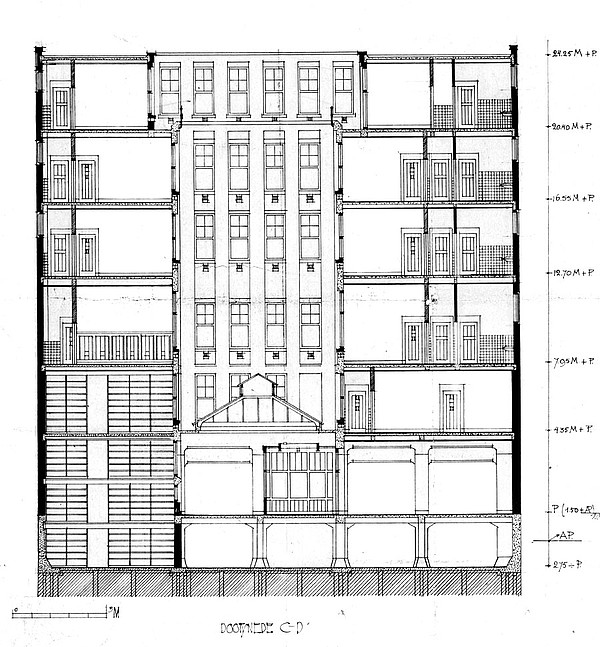 Herengracht 124-128 SA00376384 00001zw doorsnede 1