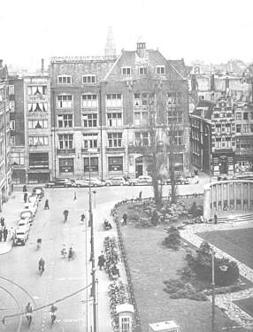 Dam 9, Polmanhuis, rond 1950.