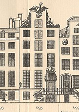 Keizersgracht 695, Tekening Caspar Philips